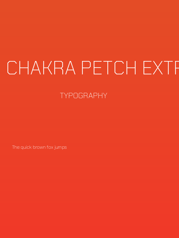 Chakra Petch ExtraLight Poster