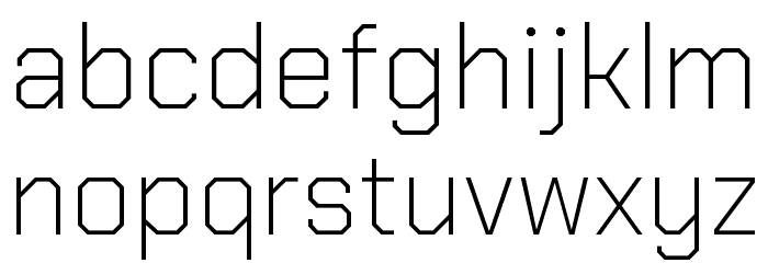 Chakra Petch ExtraLight Font LOWERCASE
