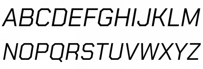 Chakra Petch Italic フォント 大文字