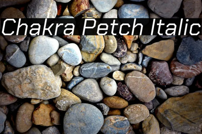 Chakra Petch Italic Example 2