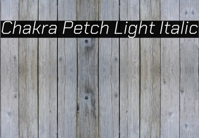 Chakra Petch Light Italic Example 2