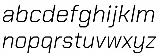 Chakra Petch Light Italic Fonte MINÚSCULAS