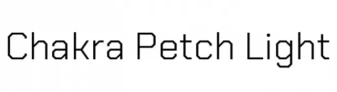 Chakra Petch Light  Fuentes Gratis Descargar
