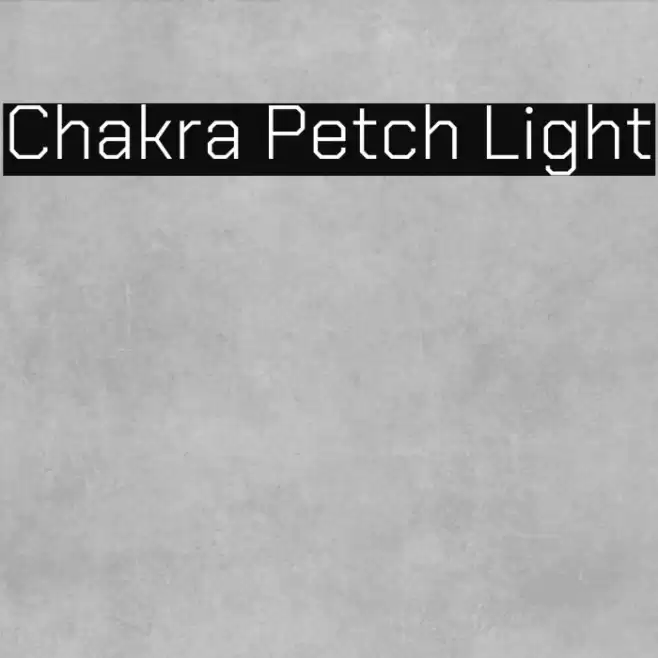 Chakra Petch Light फ़ॉन्ट examples