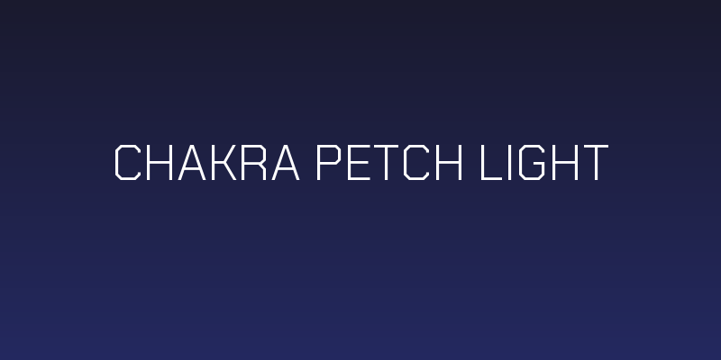 Chakra Petch Light Social Header
