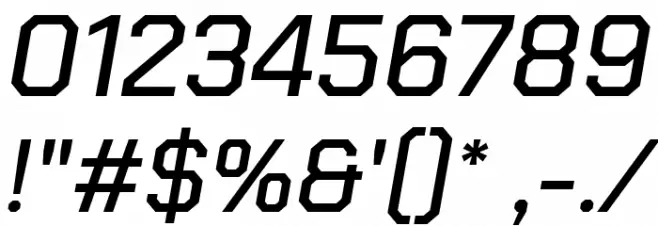 Chakra Petch Medium Italic Font OTHER CHARS