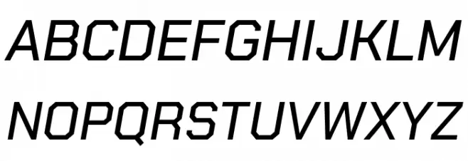 Chakra Petch Medium Italic फ़ॉन्ट अपरकेस