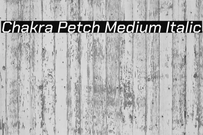 Chakra Petch Medium Italic Font examples