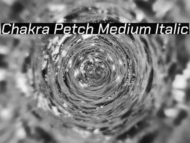 Chakra Petch Medium Italic Font examples