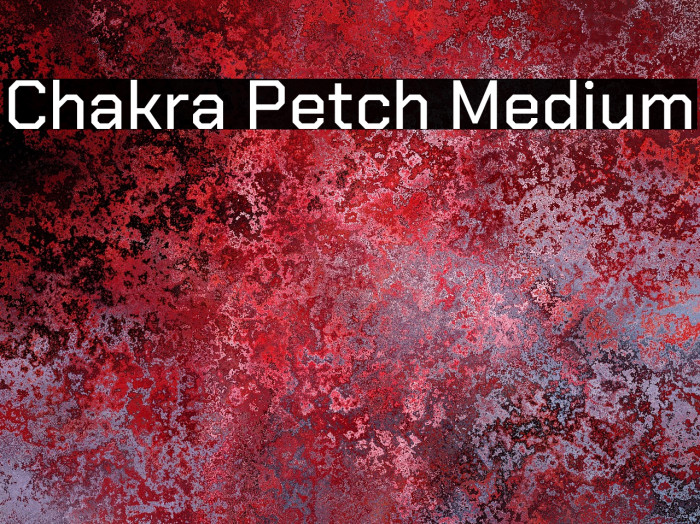 Chakra Petch Medium Font examples