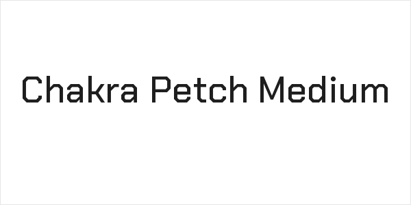 Chakra Petch Medium Logo