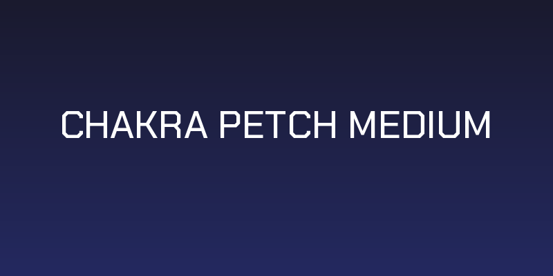 Chakra Petch Medium Social Header