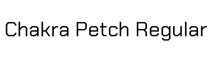 Chakra Petch Regular  font caratteri gratis