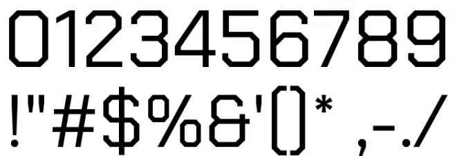 Chakra Petch Regular Font OTHER CHARS