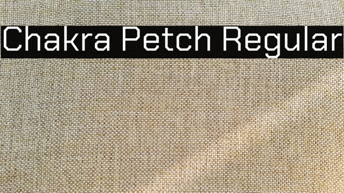 Chakra Petch Regular Font examples