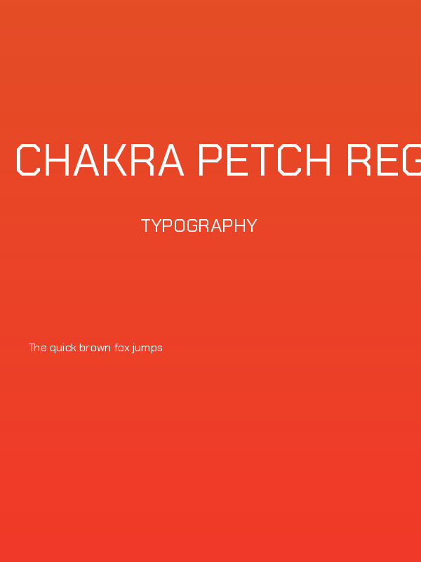 Chakra Petch Regular Poster