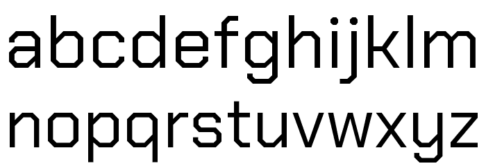 Chakra Petch Regular Font LOWERCASE
