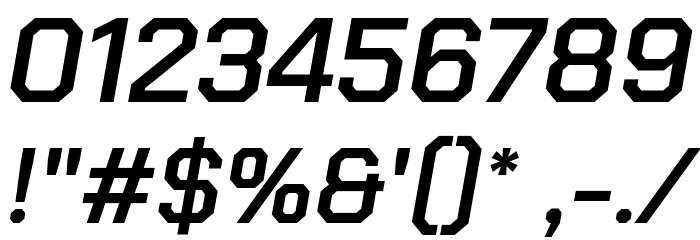 Chakra Petch SemiBold Italic Font OTHER CHARS