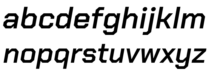 Chakra Petch SemiBold Italic Font LOWERCASE