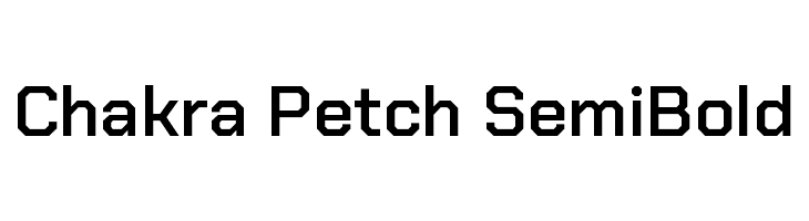 Chakra Petch SemiBold Font