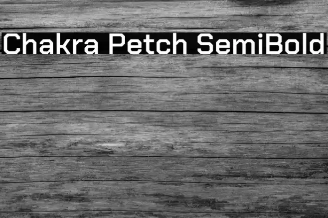 Chakra Petch SemiBold Font examples