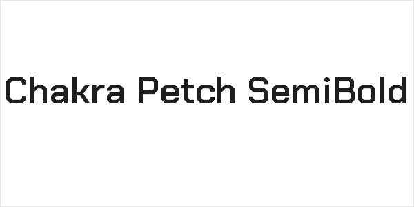 Chakra Petch SemiBold Logo