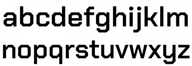 Chakra Petch SemiBold Font LOWERCASE