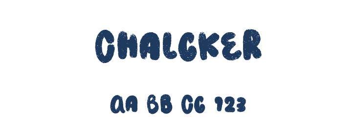 Chalcker Font Preview