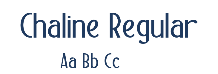Chaline Regular Font Preview