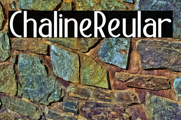 Chaline Regular Example 1