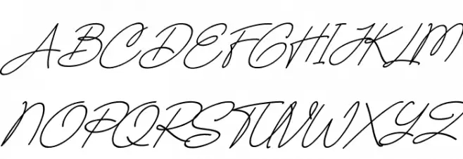 Chalisa Italic Fonte MAIÚSCULAS