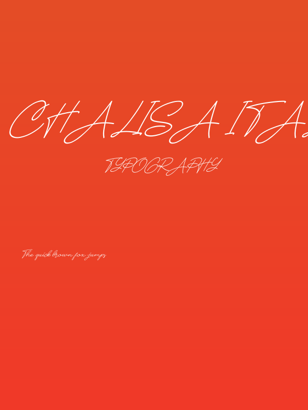 Chalisa Italic Poster