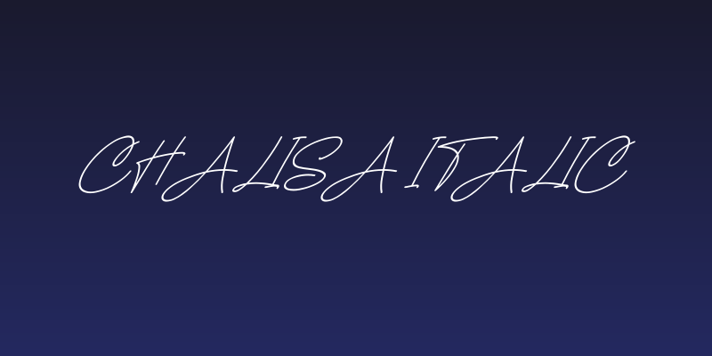 Chalisa Italic Social Header