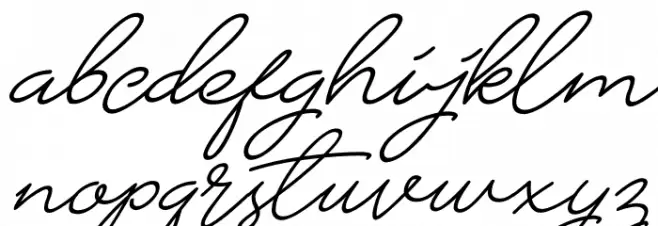 Chalisa Italic Caratteri MINUSCOLO