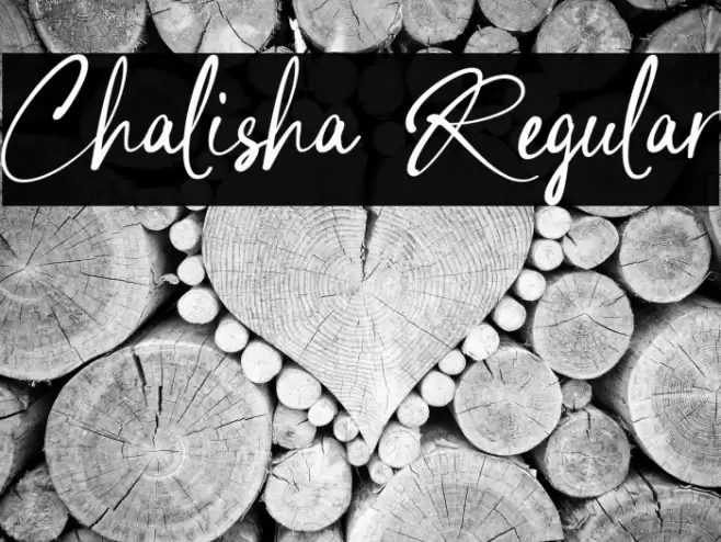 Chalisha Regular Font examples