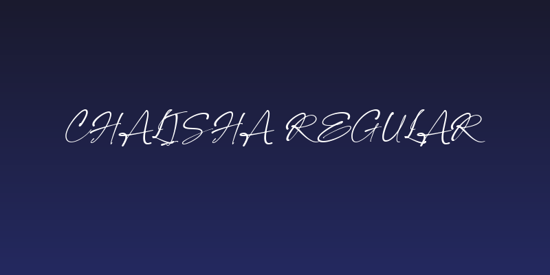 Chalisha Regular Social Header