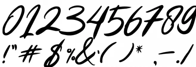 Chalista Font OTHER CHARS