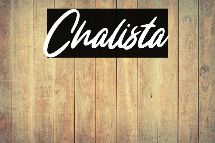 Chalista Example 1