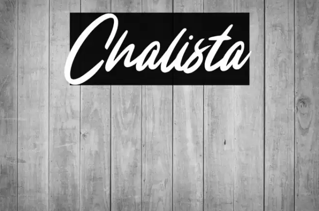 Chalista Font examples