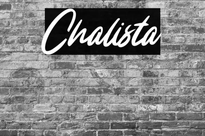 Chalista Font examples