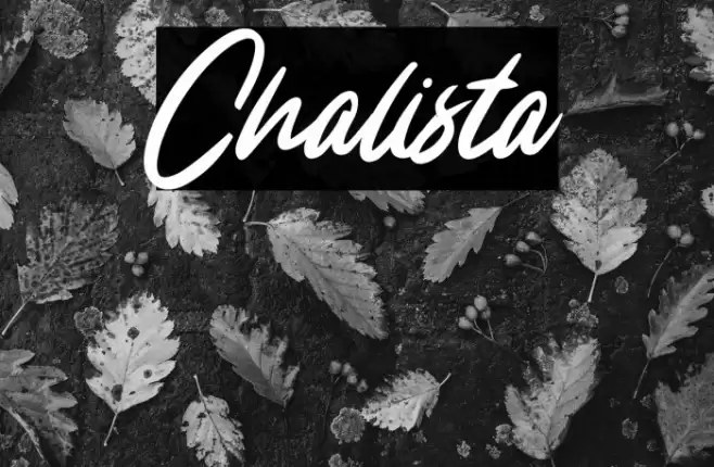 Chalista Font examples