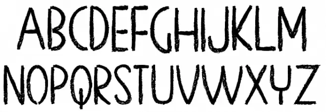 Chalk Board フォント 大文字
