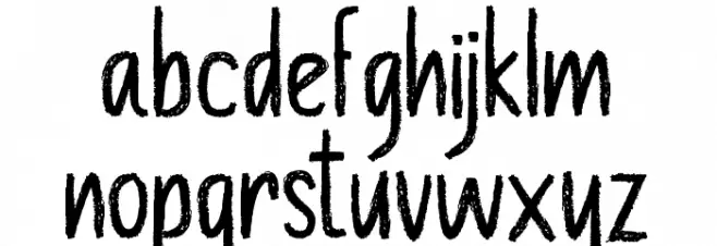 Chalk Board Font Litere mici