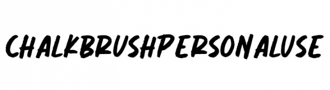 Chalk Brush Personal Use  Frei Schriftart Herunterladen