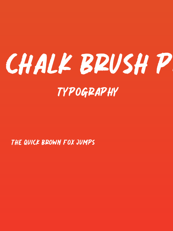 Chalk Brush Personal Use Poster