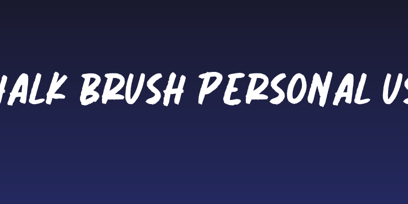Chalk Brush Personal Use Social Header