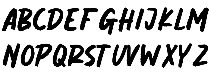 Chalk Brush Personal Use Font LOWERCASE