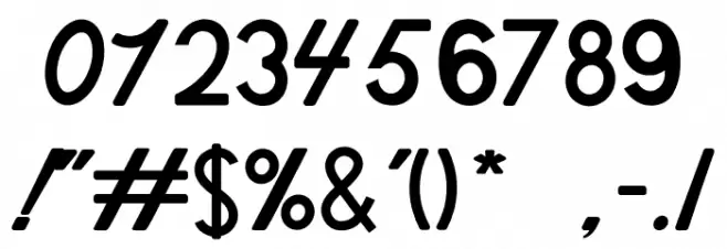 Chalk Clouds 100%Free Font OTHER CHARS