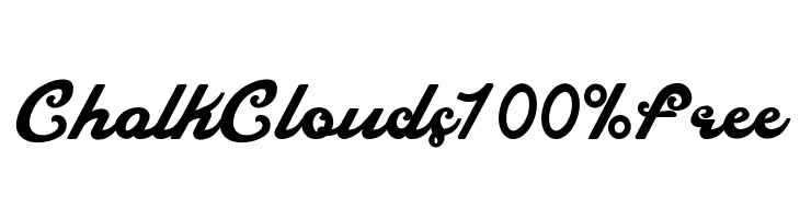 Chalk Clouds 100%Free  フリーフォントのダウンロード