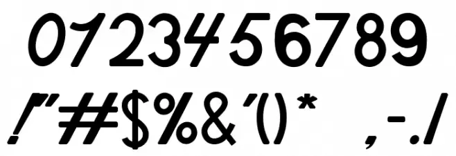 Chalk Clouds 100%Free Font OTHER CHARS